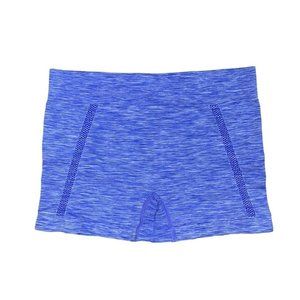 Body Glove Seamless Shorts Spandex Compression Workout Blue Heather  Size Medium